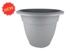 Whitefurze 45cm Round Grey Bell Planter